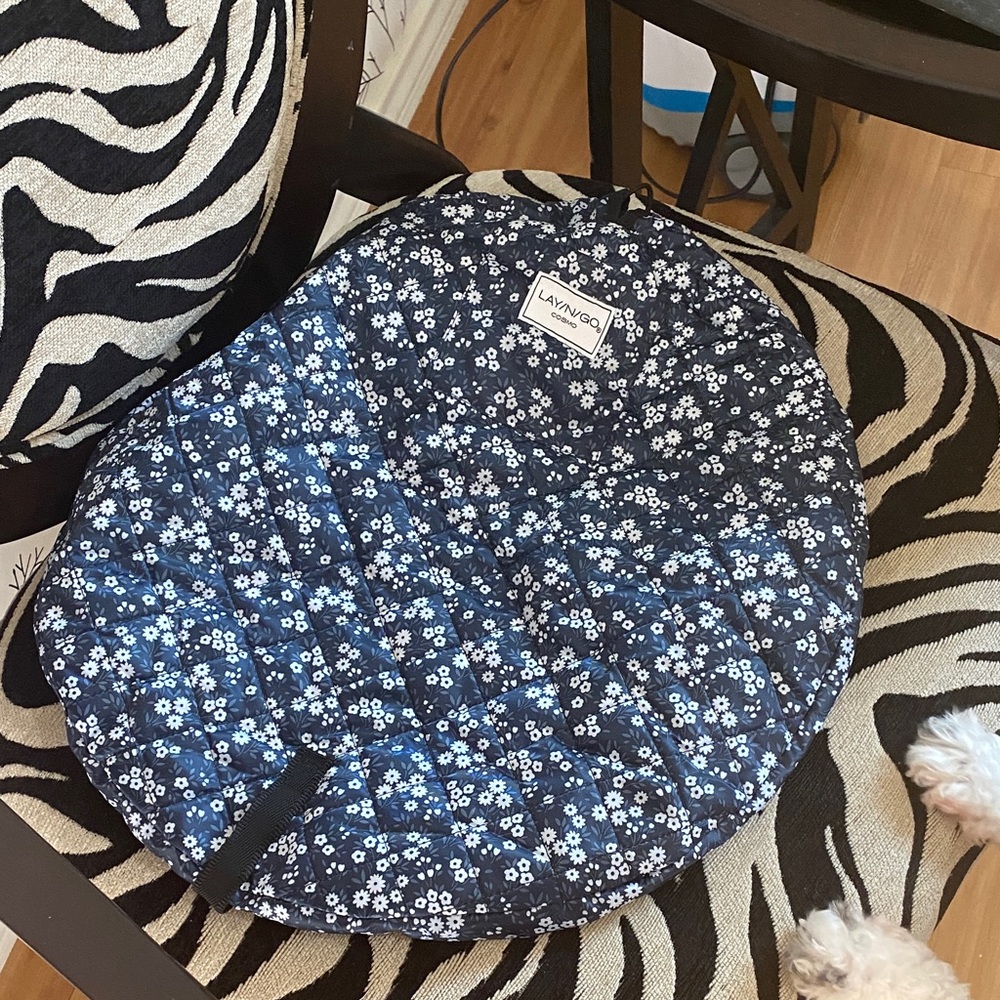 Manor Blue Floral Cushion